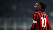 Rafael Leao of AC Milan looks on during the Serie A football...