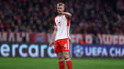 Matthijs de Ligt of Fc Bayern Munchen  gestures during the...