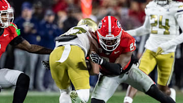 Malaki Starks, Bailey Stockton, Georgia Bulldogs, Georgia Tech Yellow Jackets