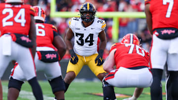 Iowa linebacker Jay Higgins 