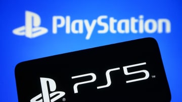 In this photo illustration, PlayStation 5 (PS5) logo is seen...