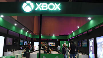 XBOX stall is seen at the World Audio Visual & Entertainment...