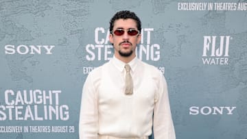 Bad Bunny at Columbia Pictures' "Caught Stealing" New York Premiere