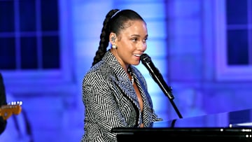 Alicia Keys at Tiffany & Co. event