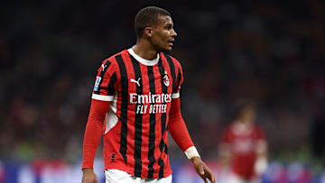 Malick Thiaw of Ac Milan  looks on during the Serie A...