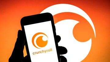 In this photo illustration a Crunchyroll Inc. logo seen...