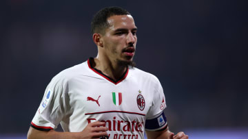 Ismael Bennacer of Ac Milan looks on during the Serie A...