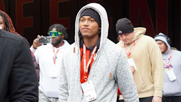 Tyler Atkinson visits OSU the day of the Ohio State Buckeyes' 38-15 win over the Indiana Hoosiers in an NCAA football game at Ohio Stadium in Columbus on Saturday, Nov. 23, 2024.