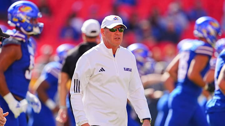 Kansas football head coach Lance Leipold