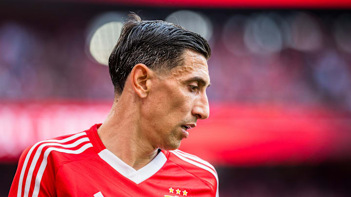Angel Di Maria of SL Benfica seen in action during the Liga... Angel Di Maria of SL Benfica seen in action during the Liga...