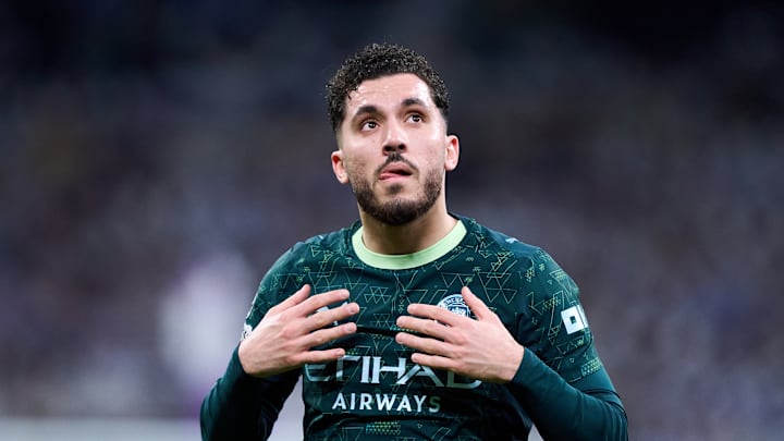 Rayan Cherki, l'attaquant de Manchester City Rayan Cherki, l'attaquant de Manchester City