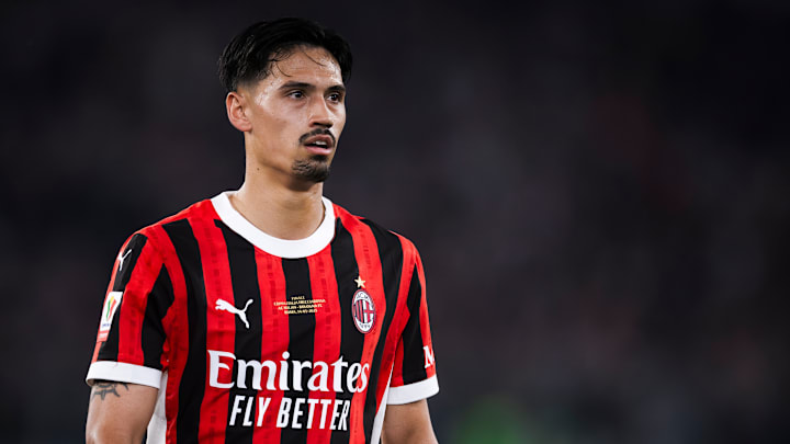 Tijjani Reijnders of AC Milan looks on during the Coppa... Tijjani Reijnders of AC Milan looks on during the Coppa...