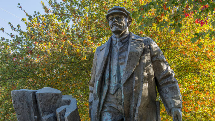 Lenin statue in Seattle's  Fremont neighborhood, Washington...