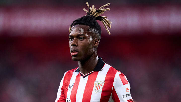 Nico Williams, joueur de Athletic Bilbao, pourrait quitter son club. Nico Williams, joueur de Athletic Bilbao, pourrait quitter son club.