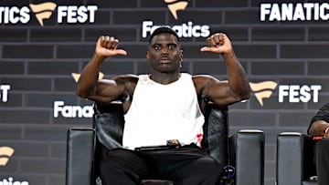 Tyreek Hill at the Fanatics Fest NYC 2025