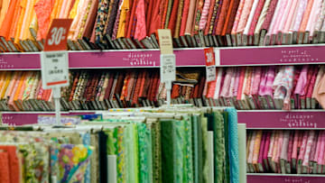 Fabric store display...