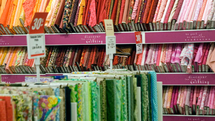 Fabric store display... Fabric store display...