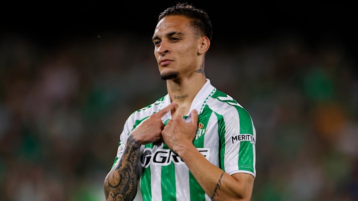 Antony joined Real Betis on loan from Manchester United in January.