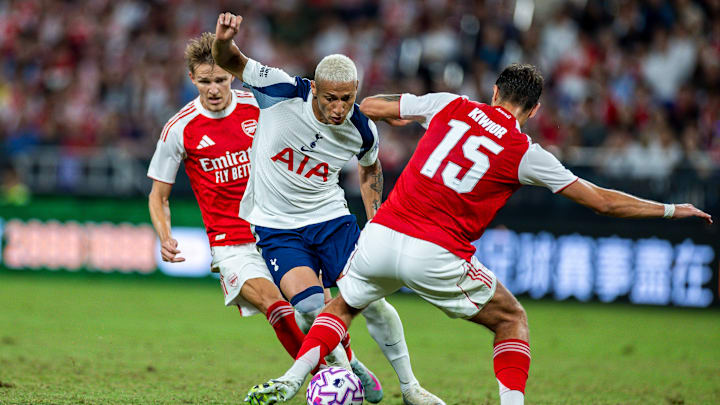 Arsenal took on Tottenham Hotspur in Hong Kong on Thursday