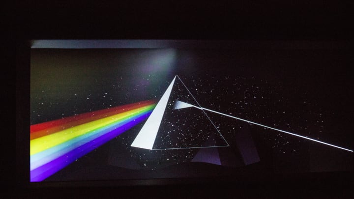 An artwork issued from the album cover The Dark Side of...