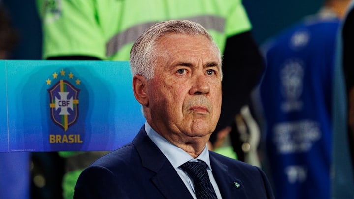 Carlo Ancelotti tem quatro jogos à frente da Seleção Brasileira 