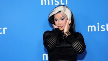 Cardi B wearing black