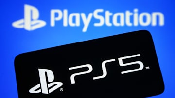 In this photo illustration, PlayStation 5 (PS5) logo is seen...