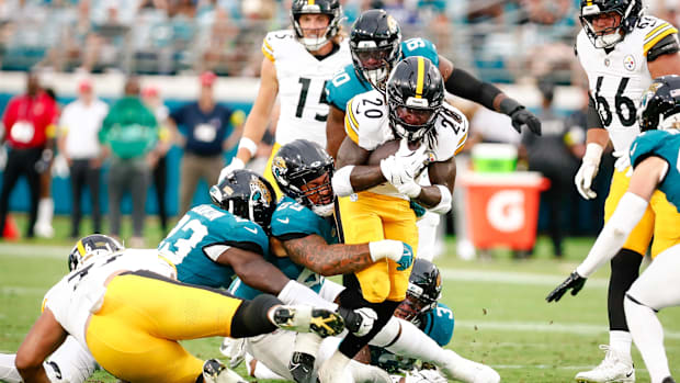 Pittsburgh Steelers running back Kaleb Johnson