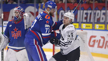 Stepan Falkovsky (77) SKA Hockey Club and Maxim Shabanov (49...