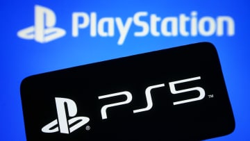 In this photo illustration, PlayStation 5 (PS5) logo is seen...