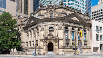 The Hockey Hall of Fame building in Toronto