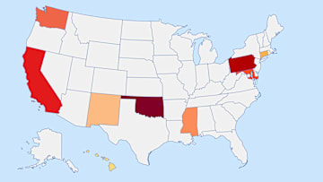 Road trips across these states may be a little rough.