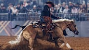 Corey Cushing competing at the 2024 American Performance Horseman