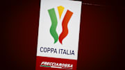 The logo of Coppa Italia and the logo of Frecciarossa are...