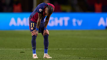 Raphinha n'a pas caché sa déception après la défaite face à l'Atletico de Madrid ce samedi soir. Raphinha n'a pas caché sa déception après la défaite face à l'Atletico de Madrid ce samedi soir.