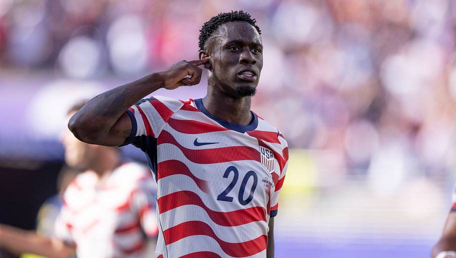 Folarin Balogun in action for the USMNT