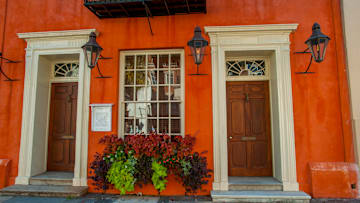 Major Peter Bocquet on Broad Street in Charleston, South Carolina