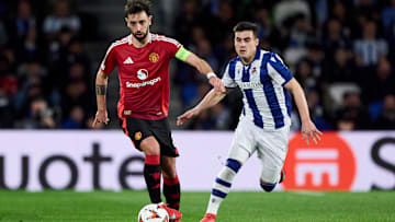 Real Sociedad de Futbol v Manchester United - UEFA Europa League 2024/25 Round of 16 First Leg