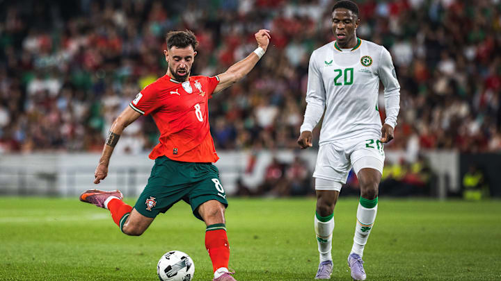 Bruno Fernandes of Portugal in action during the FIFA World...