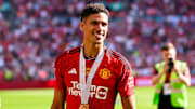 Raphael Varane won the FA Cup in his final game for Man Utd