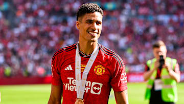 Raphael Varane finished his Man Utd spell with an FA Cup win