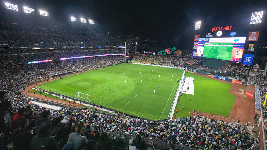 Oracle Park, home of the San Francisco Giants, will host its first NWSL match this weekend. | Doug Zimmerman/ISI Photos/Getty Images