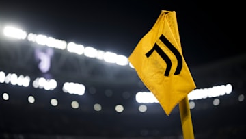 A corner flag bearing the logo of Juventus FC is seen prior A corner flag bearing the logo of Juventus FC is seen prior