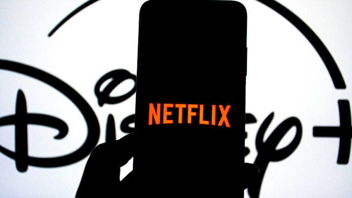 Disney Plus and Netflix logos.
