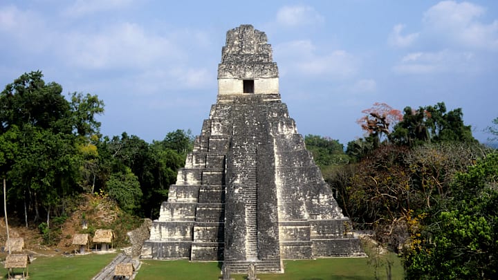 Guatemala, Tikal, Temple Of The Giant Jaguar (temple I),