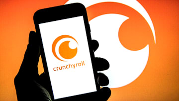 In this photo illustration a Crunchyroll Inc. logo seen...