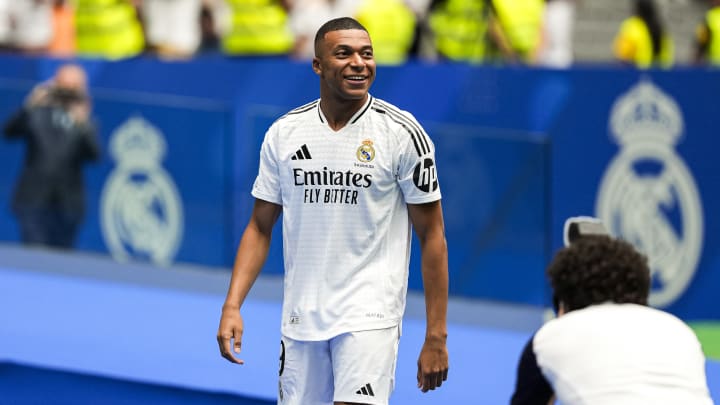 Kylian Mbappé en su presentación como nuevo jugador del Real Madrid Kylian Mbappé en su presentación como nuevo jugador del Real Madrid