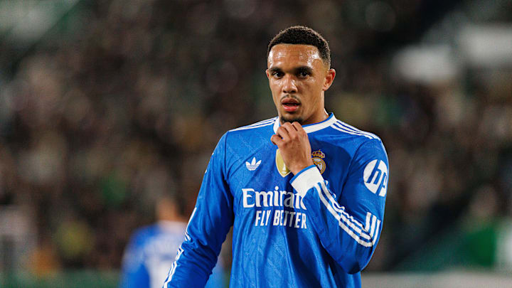 Trent Alexander-Arnold (Real Madrid FC) seen during the...