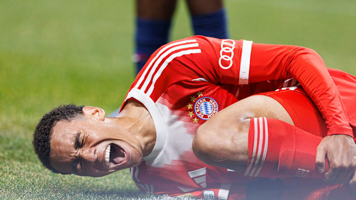 Jamal Musiala s'est gravement blessé face au PSG. Jamal Musiala s'est gravement blessé face au PSG.