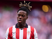 Nico Williams affronte le Barça au Camp Nou.